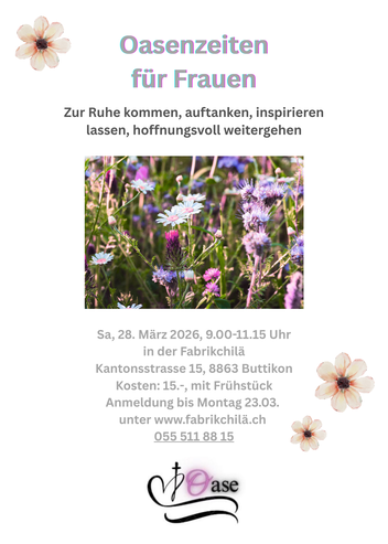 Oasenzeit März 2026